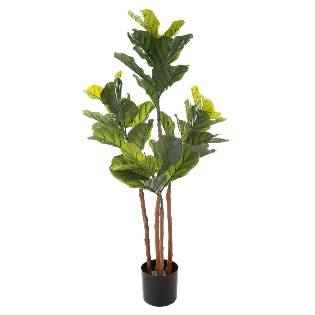 Fiddle Leaf Fig Tree Faux 50 Inch Plant IndoorLeaves Artificial