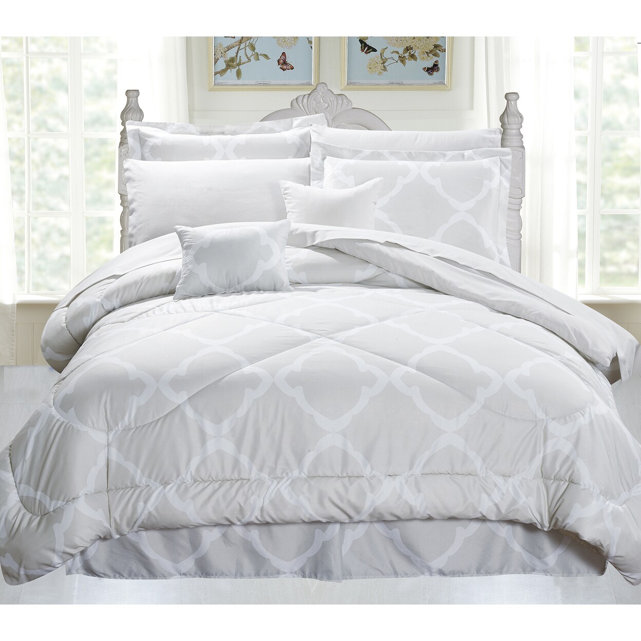 Kathy Ireland 10 Piece Bed In A Bag Comforter Set Queen Or King Ultra Soft