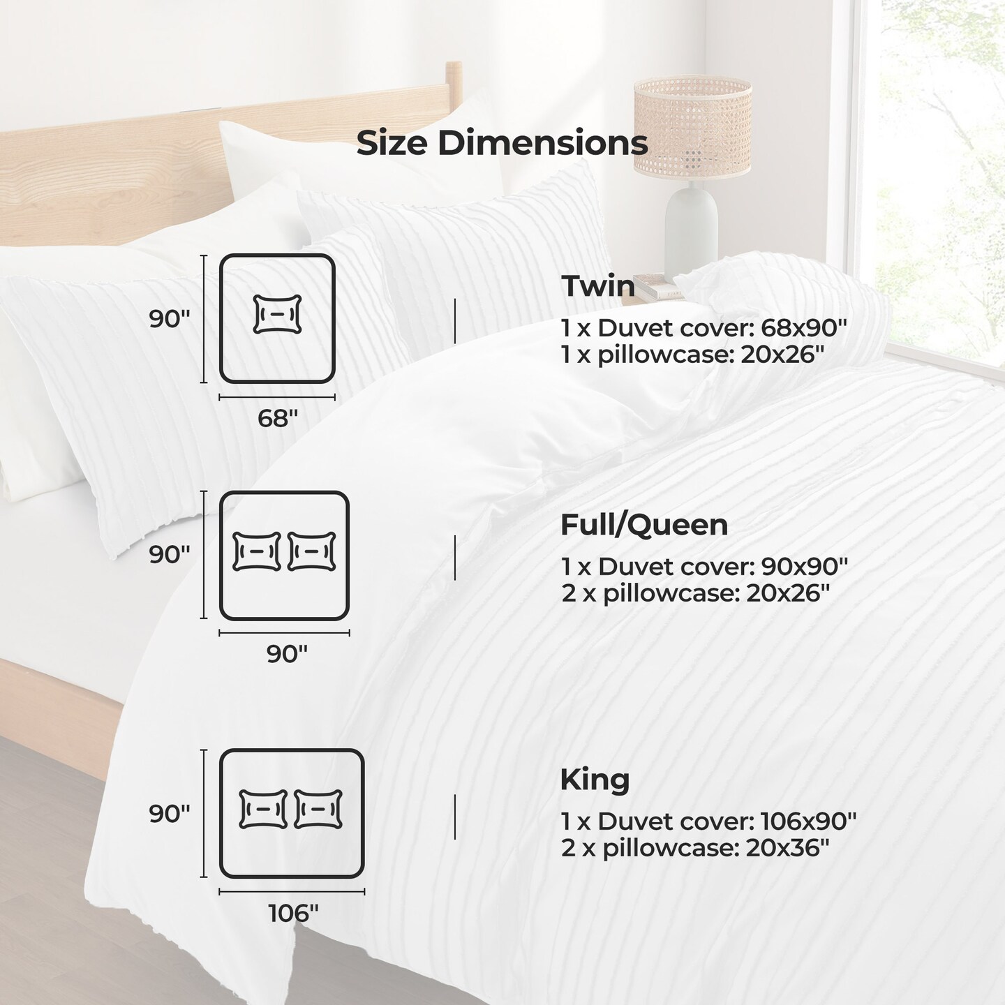 Peace Nest Duvet Cover Sham Set Microfiber Soft Multi Color Zipper Closure Twin