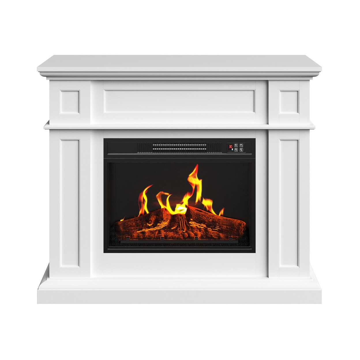 Northwest Electric Fireplace with Mantel Freestanding Heater Living Room Decor