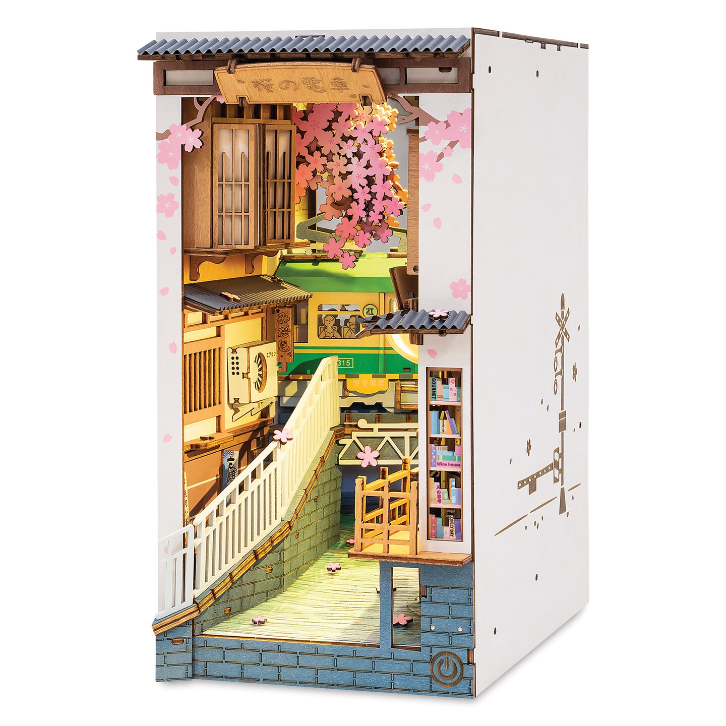 Hands Craft Sakura Densya DIY Book Nook Kit