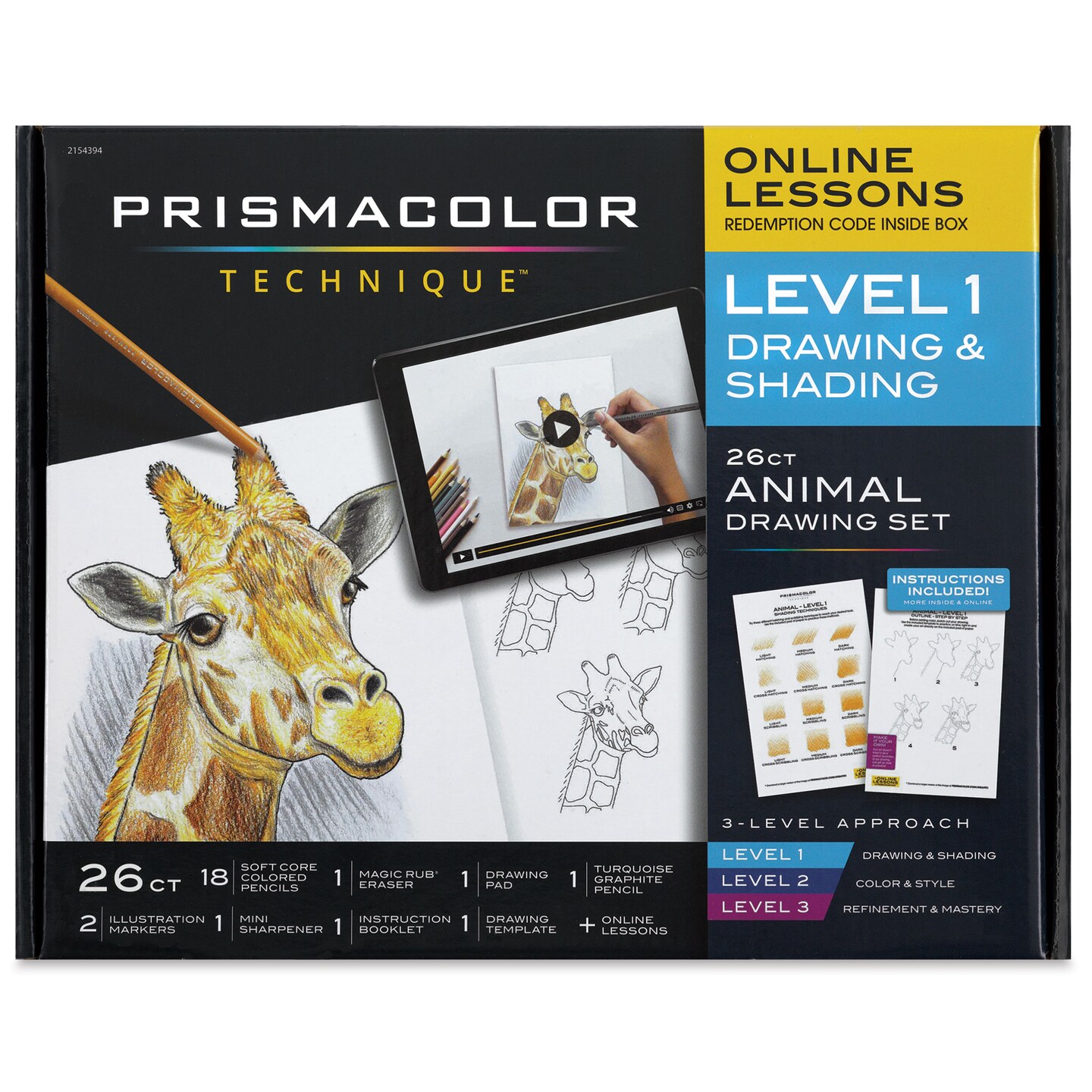 Prismacolor Technique Animal Drawing Set - Level 1, Drawing and Shading