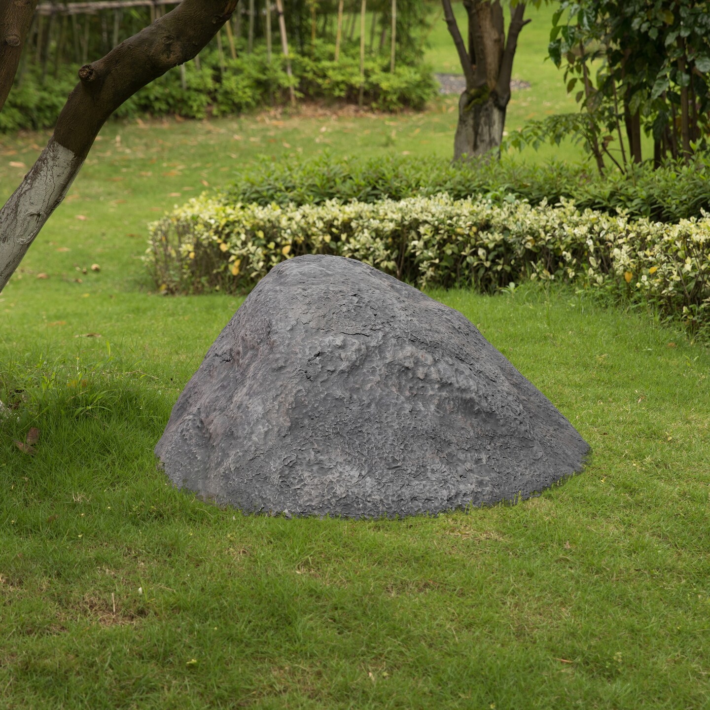 Outdoor Natural Artificial Round Rock Decor for Gardens, Lawns, and Landscapes