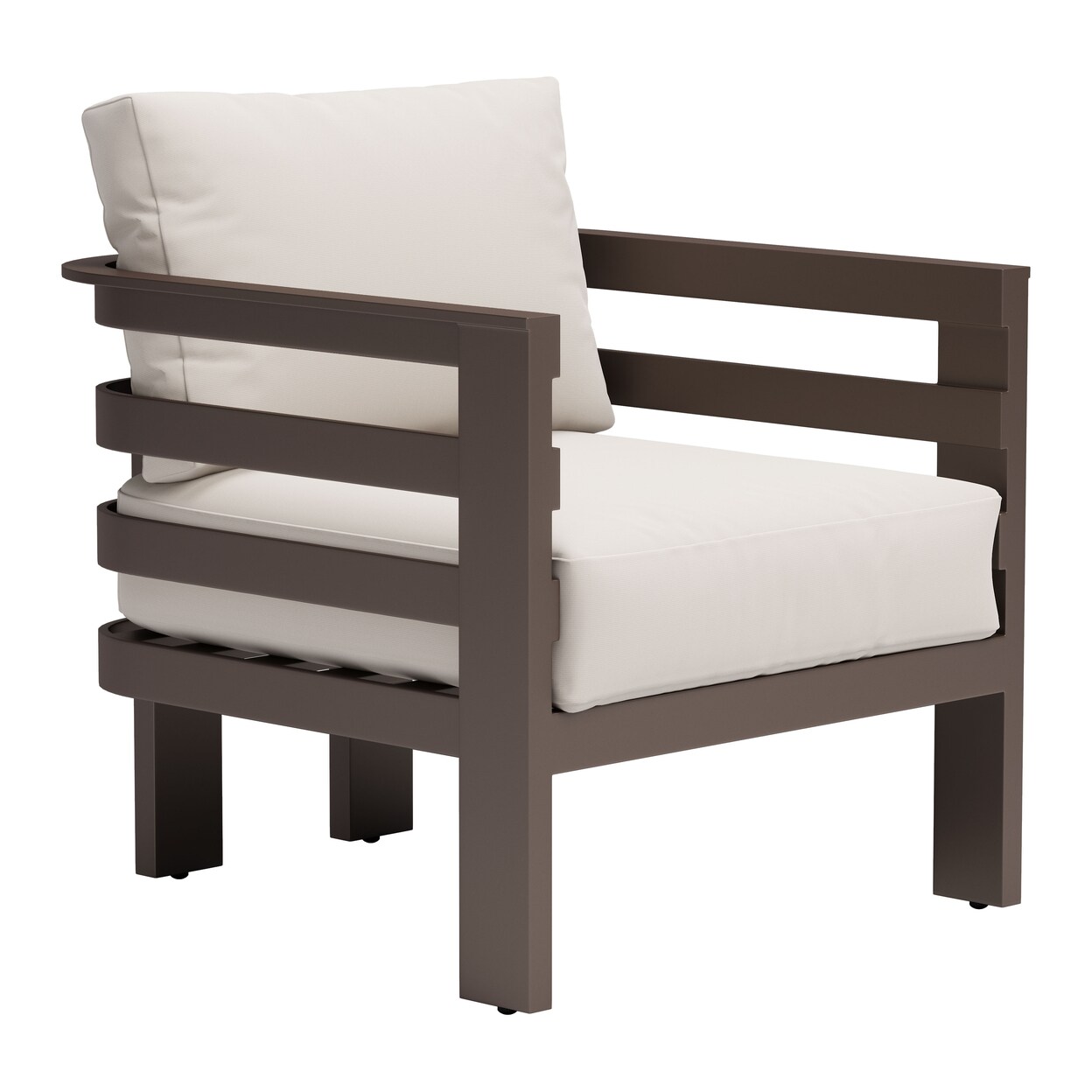 Bal Harbor Armchair White Modern Design Stylish Living Room Accent Chair