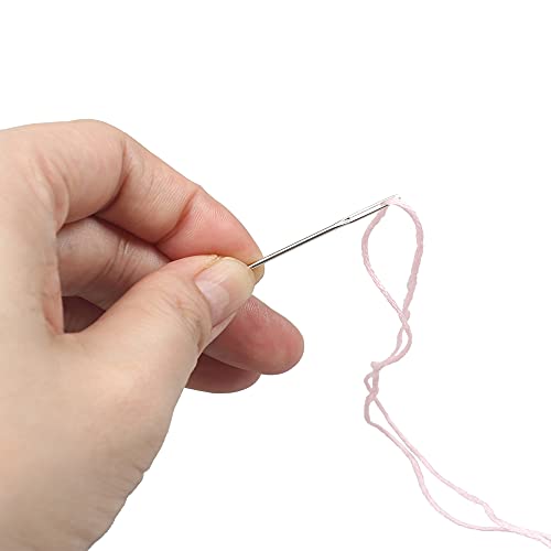 Hekisn Big Eye Plastic Sewing Needles