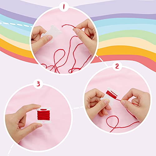 50 Pieces Plastic Floss Bobbins for Cross Stitch Embroidery Thread  Embroidery Floss Cross Stitch Threads Craft DIY Sewing Storage Winding  Thread Organizer Holder Embroidery DIY Cards