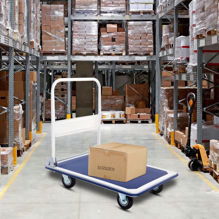 Folding Platform Cart Dolly Hand Truck with Flat Baseboard