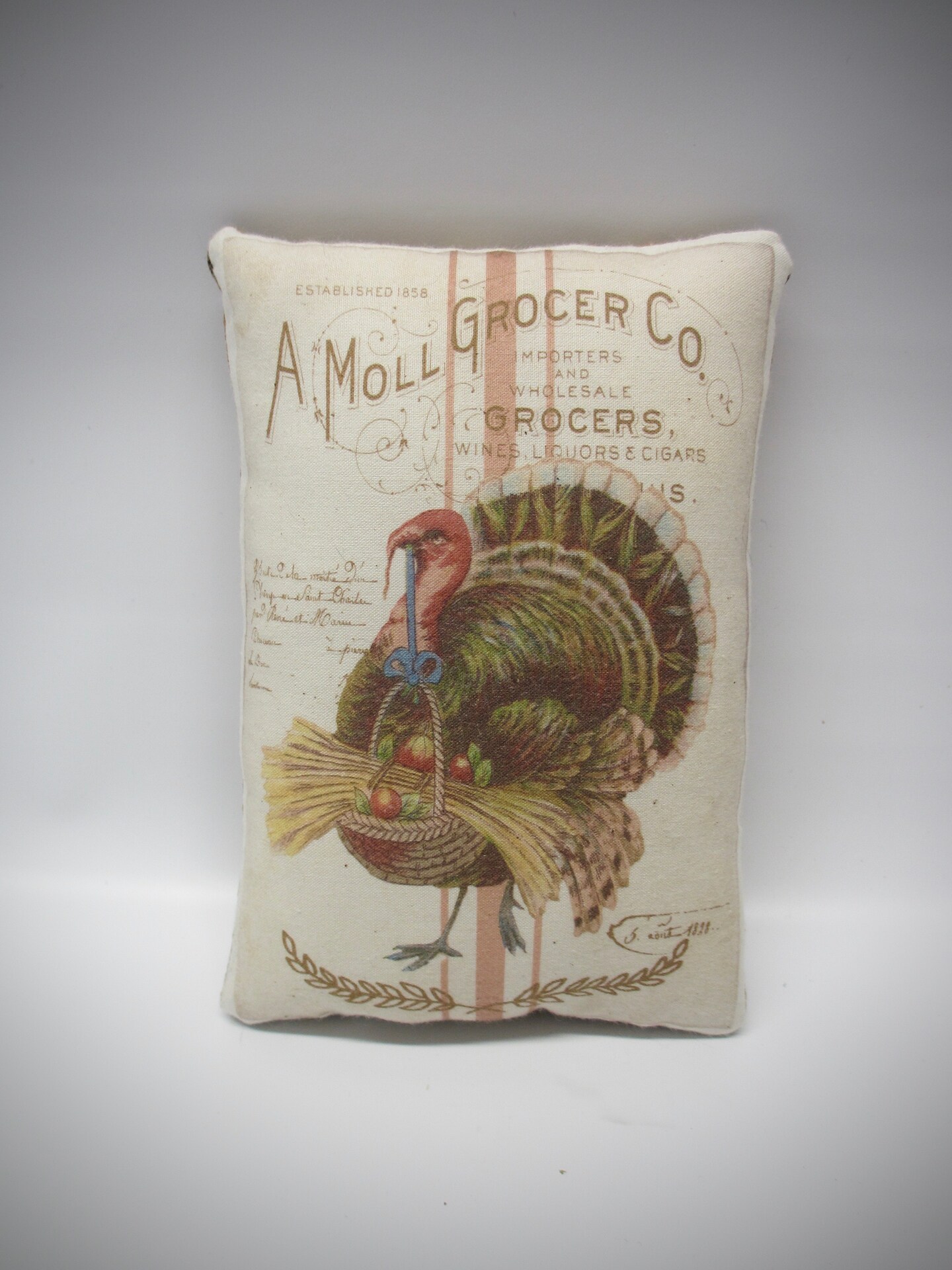 Primitive Turkey Pillow Cover | Thanksgiving Decor | Farmhouse Pillows | Country Decor | Fall Throw Pillows | Cute Throw Pillows | Gift