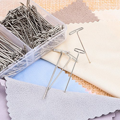 150 Pieces Steel T-pins for Blocking Knitting, Modelling and Crafts 150 Pieces (2 Inch, 1-1/2 Inch)