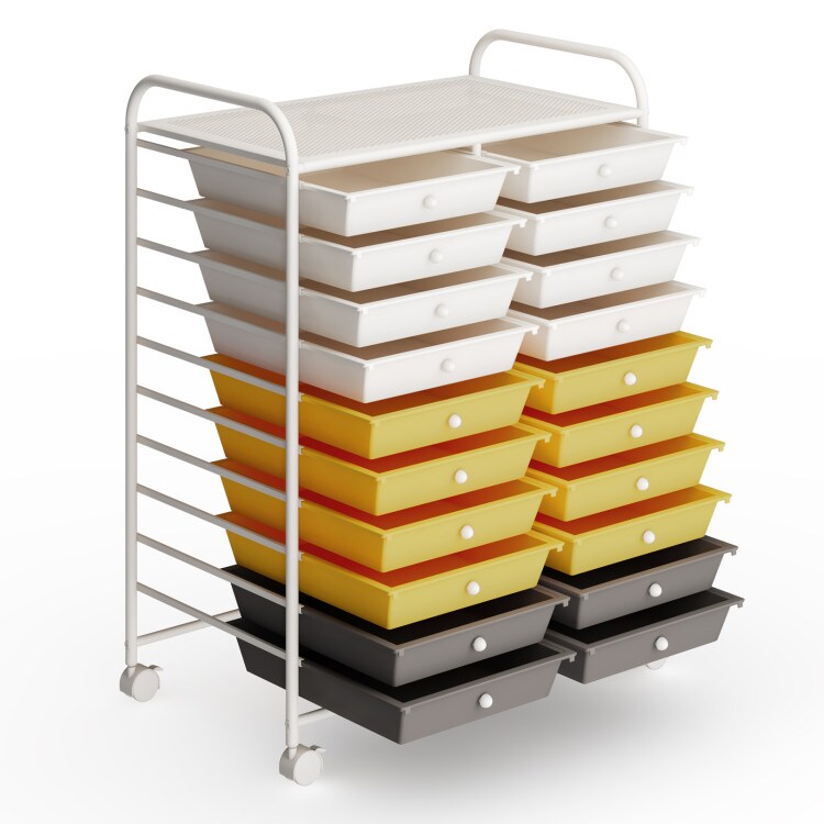 20 Drawers Multi-Purpose Rolling Storage Cart Perfect for Home and Office Use