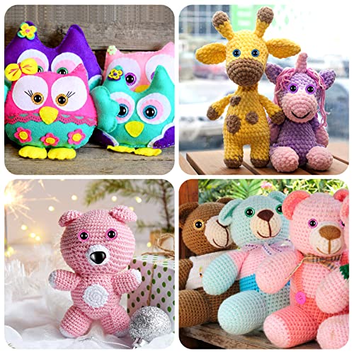 Safety Eyes and Noses with Washers 592pcs for Puppet Doll, Teddy Bear, Stuffed  Animals, Crafts, Crochet Toy - Yahoo Shopping