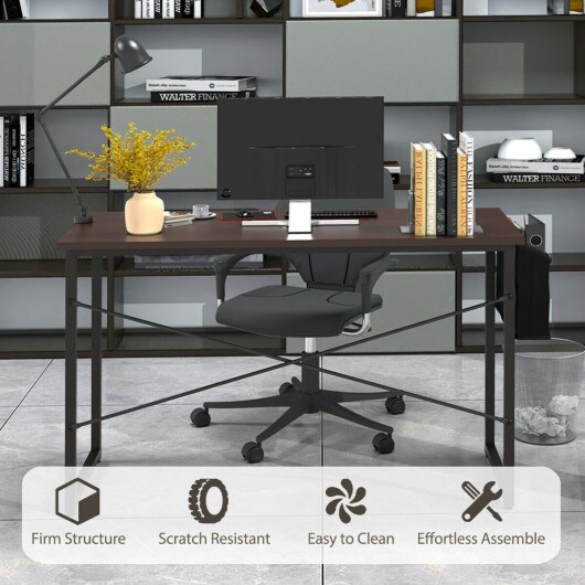 Modern Computer Desk Study Writing Table Home Office with Storage Bag
