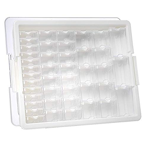 Elizabeth Ward Bead Storage Solutions: 45-Piece Assorted Storage Tray – Bead  Organizer with 42 Containers of Various Sizes, a Tray and Lid for Beads and  More
