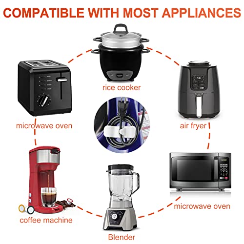 Cord Organizer for Appliance - Kitchen Appliance Cord Organizer Stick On, Cord Holder Wrapper for Appliance, Usefull Kitchen Gadgets, Kitchen Appliance Accessories for Mixer, Coffee Maker, Air Fryer