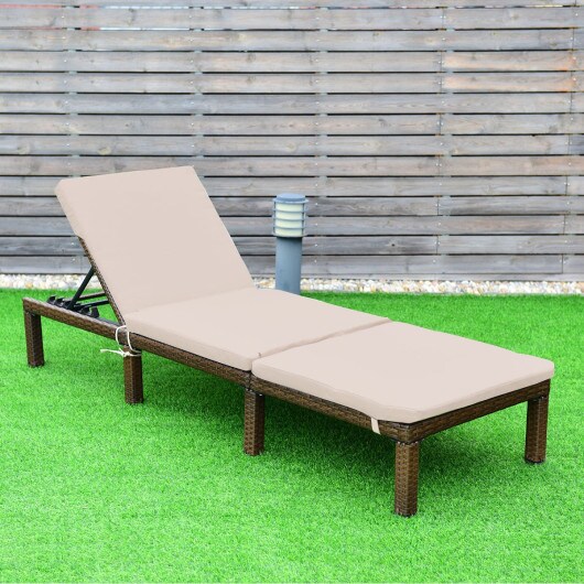 4 Position Adjustable Chaise Lounge Chair