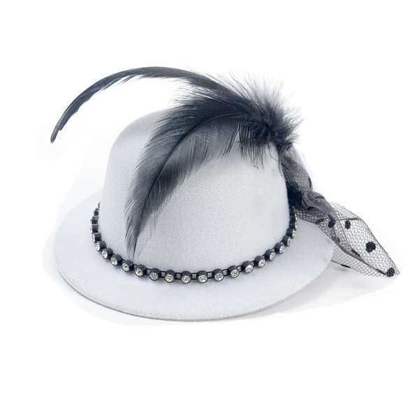 Patricia White Mini Top Fascinator Hat
