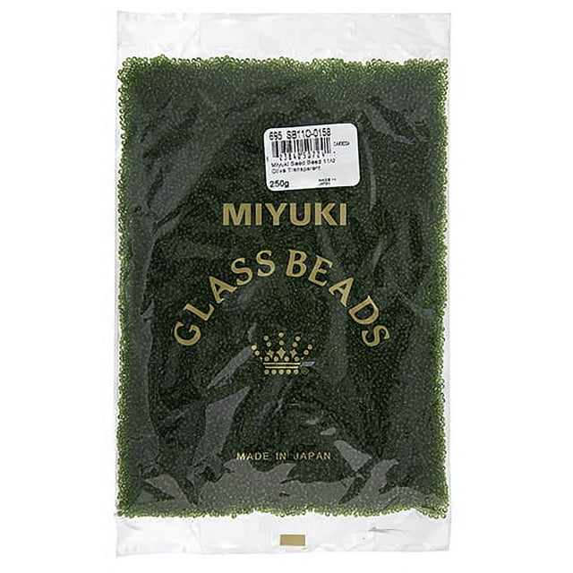 Miyuki 250g Transparent Round Seed Beads, 11/0