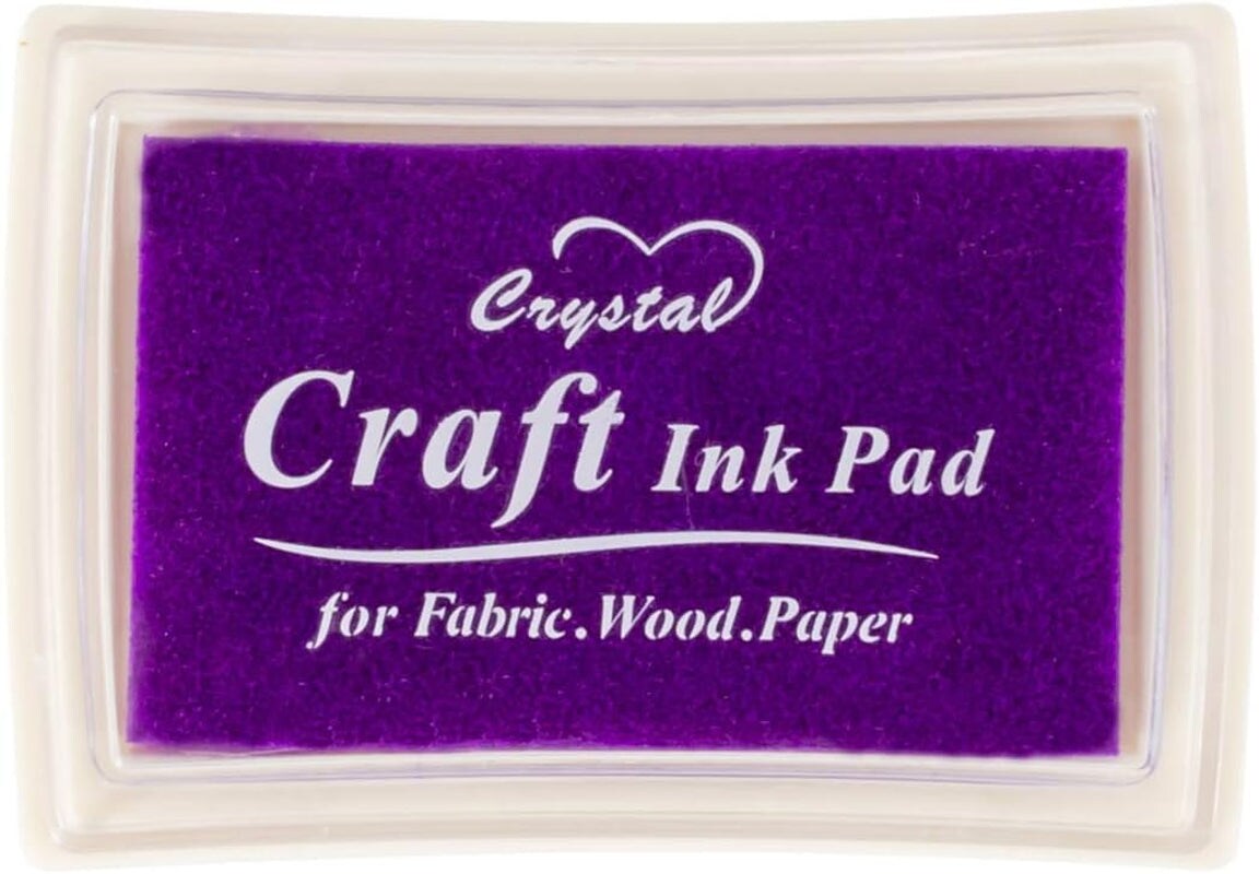 Pink Ink Pad Finger Washable Kids Stamp Ink Pad for Rubber Stamps Paper Scrapbooking