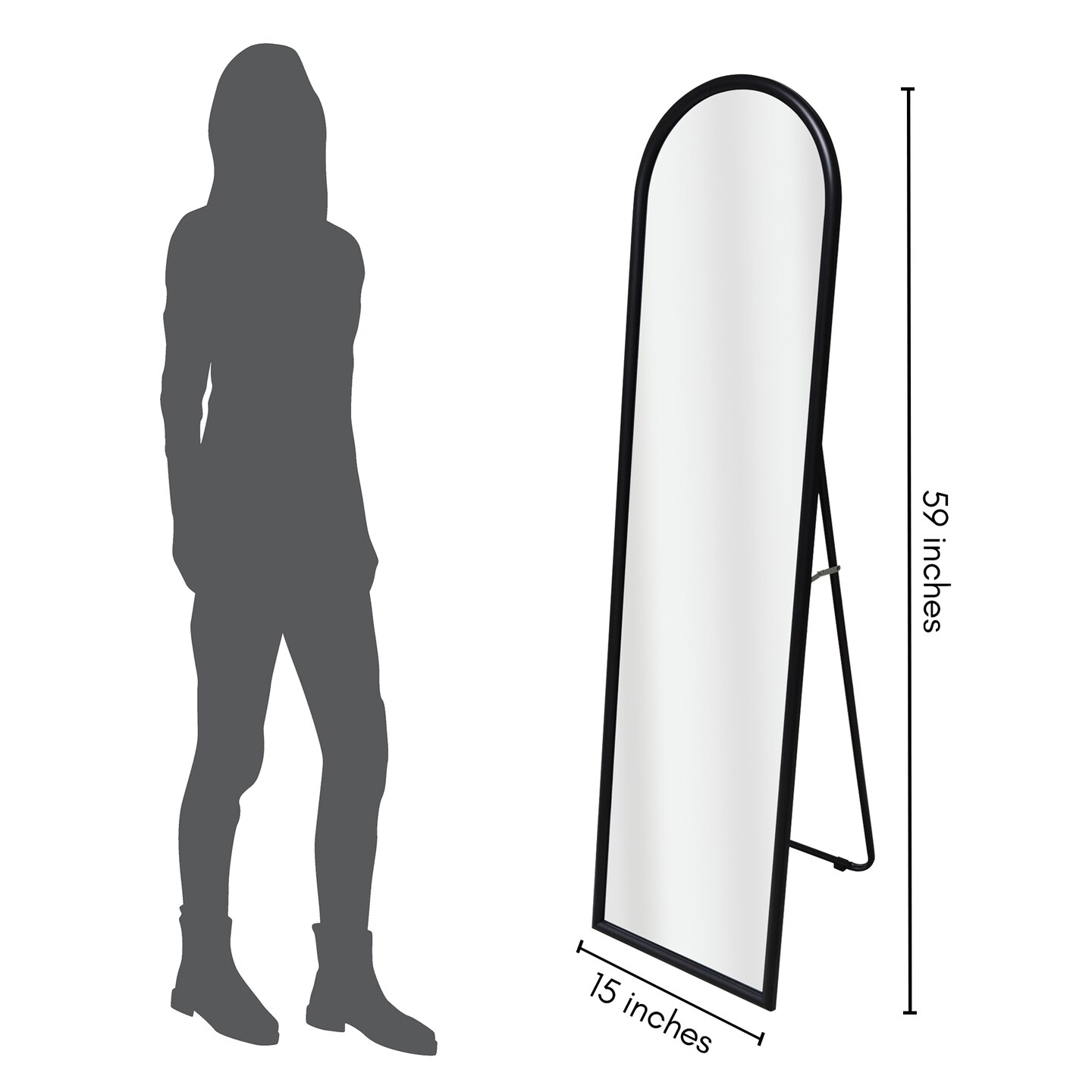 Americanflat Round Mirror - Hanging Mirror for Wall - Circle Mirror for Bathroom, Bedroom, Entryway, Living Room - Large Mirror for Wall Decor