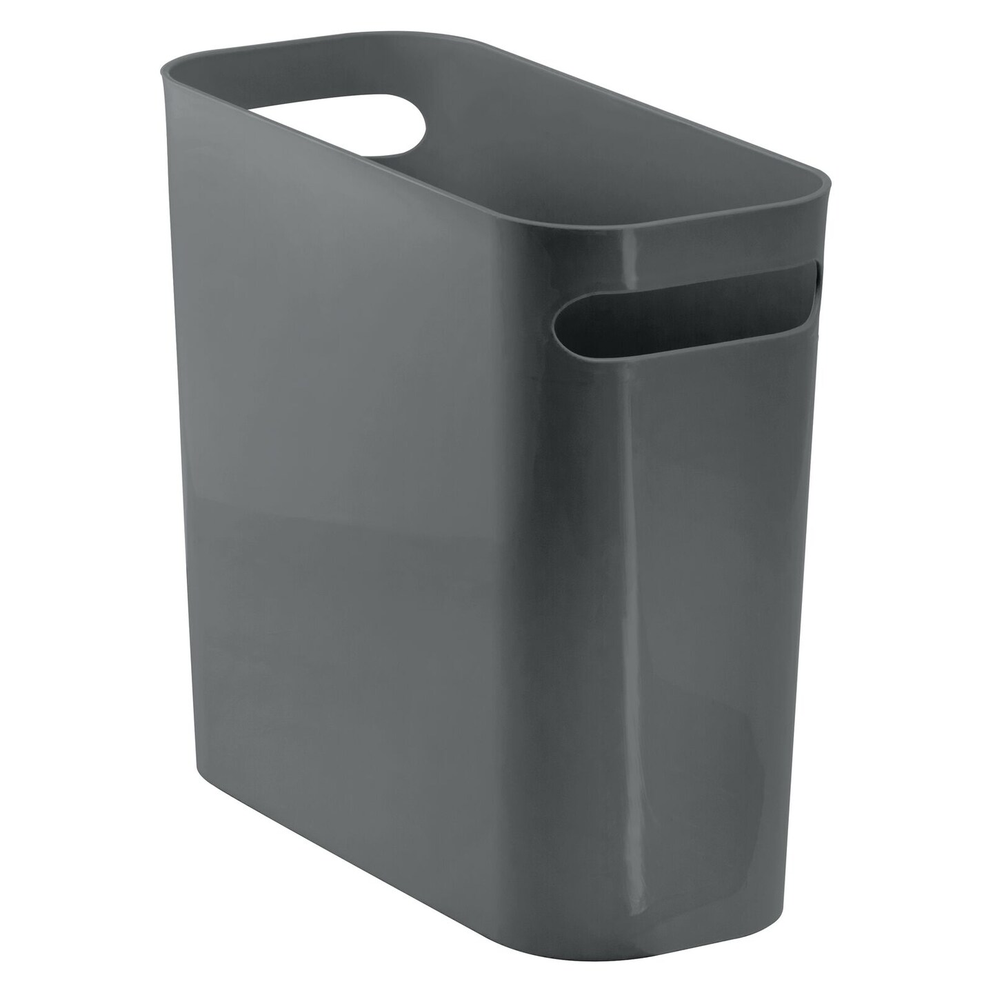 mDesign Plastic Small 1.5 Gal./5.7 Liter Trash Can with Built-In Handles