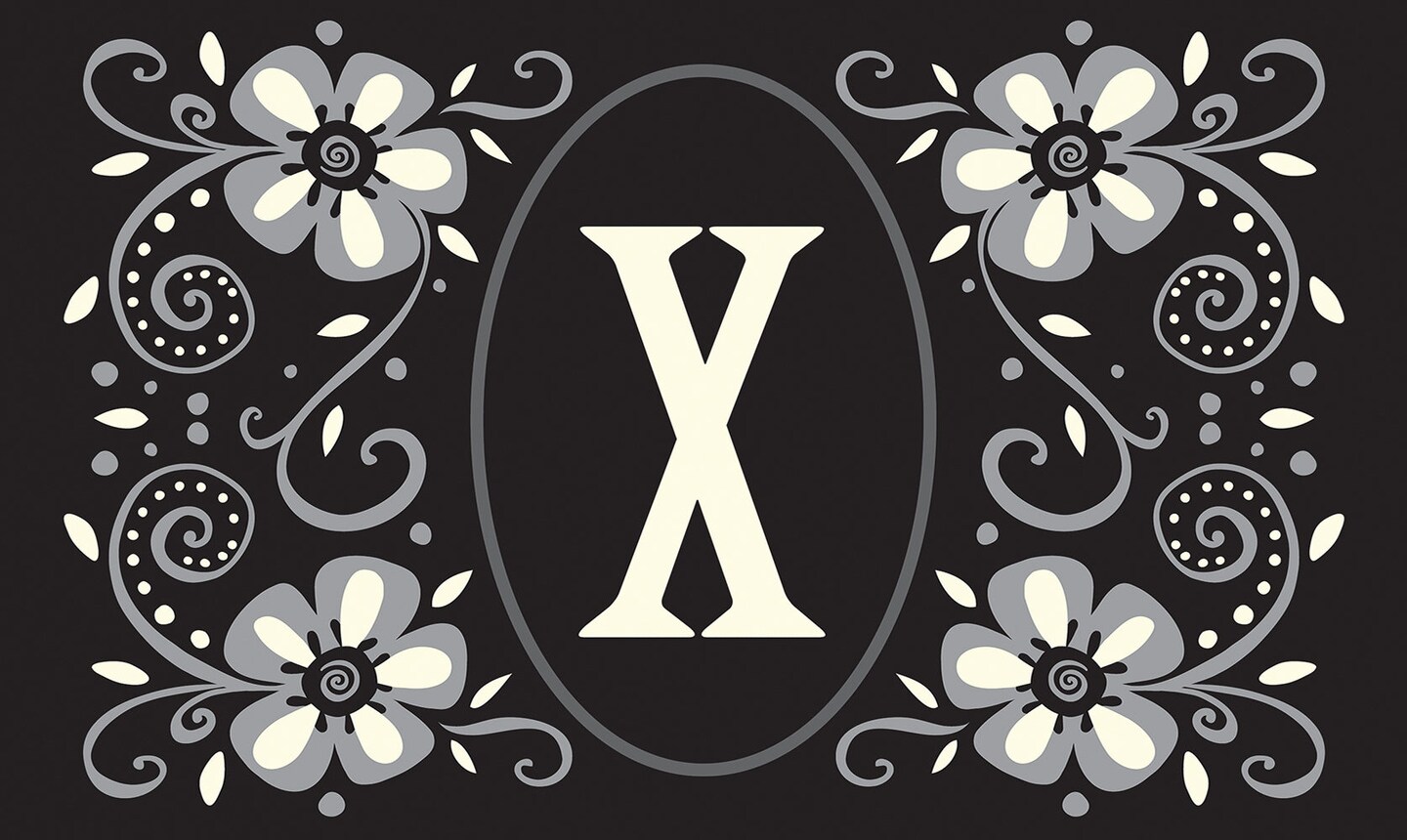 Classic Monogram - X Door Mat (18 x 30&#x22;)