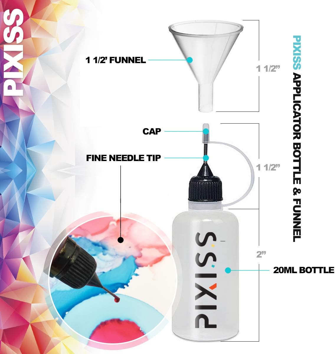 Ranger Inkssentials Mini Mister Spray Bottles, Tim Holtz Mister Craft Spray Applicators, Pixiss Applicator Bottle and Funnel