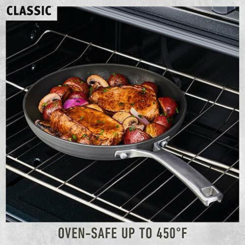 Classic Hard-Anodized Nonstick Pots and Pans, 10-Piece Cookware Set.