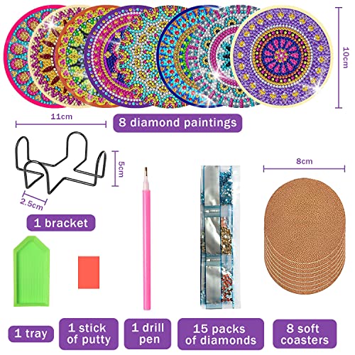 Diamond Painting Mandala Coasters & Stand – All Diamond Painting