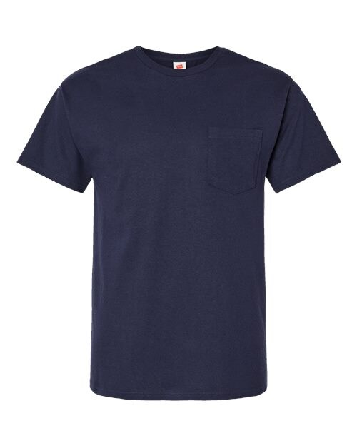 Hanes® Essential T Pocket Crew Neck Short Sleeve T-Shirt for Crafting and Customization