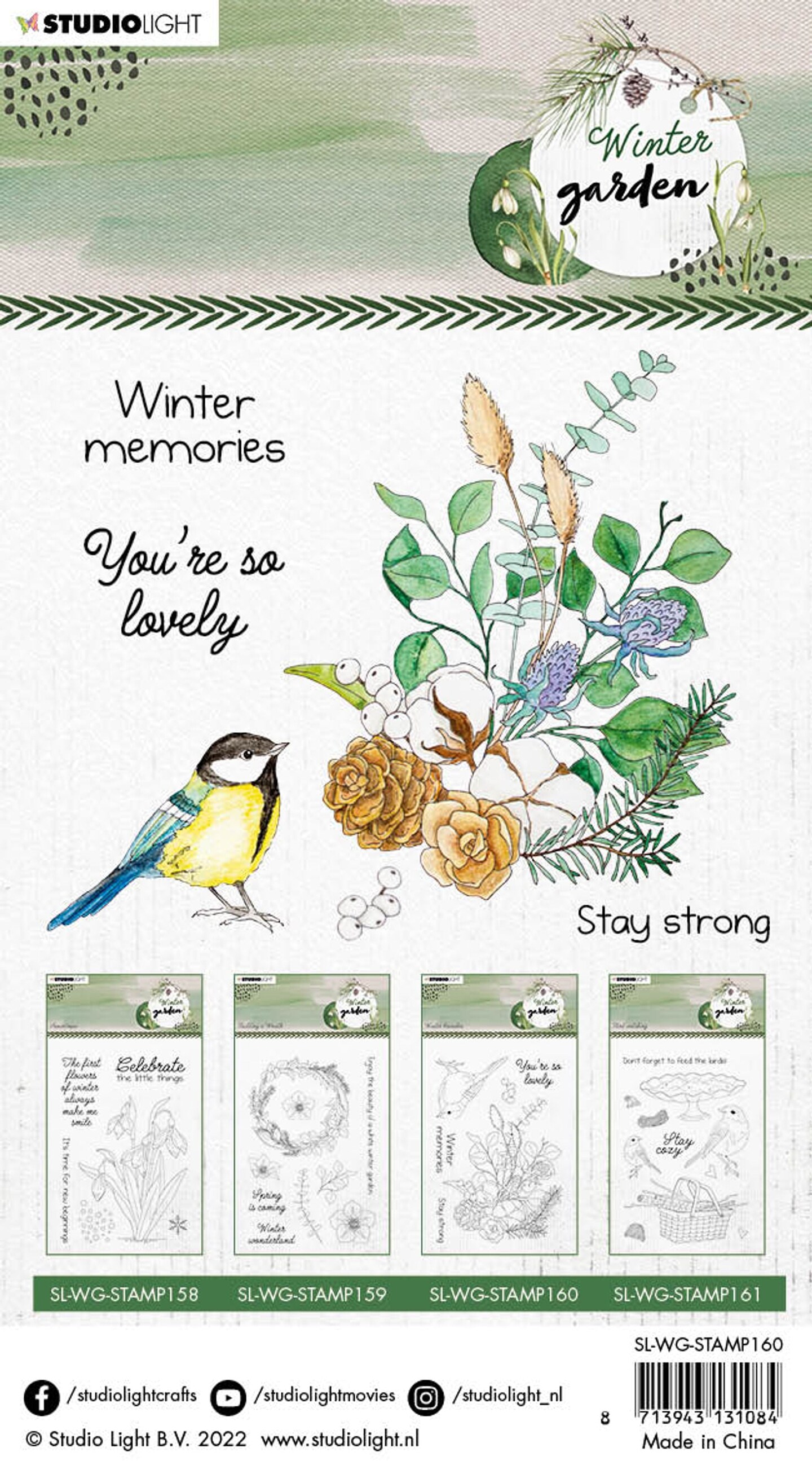 Studio Light SL Clear Stamp Winter Branches Winter Garden 105x148x3mm 1 PC nr. 160