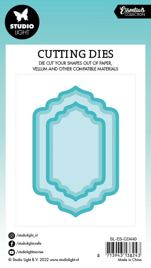 Studio Light SL Cutting Dies Oriental Nested Shape Essentials 61x92x1mm 6 PC nr.440