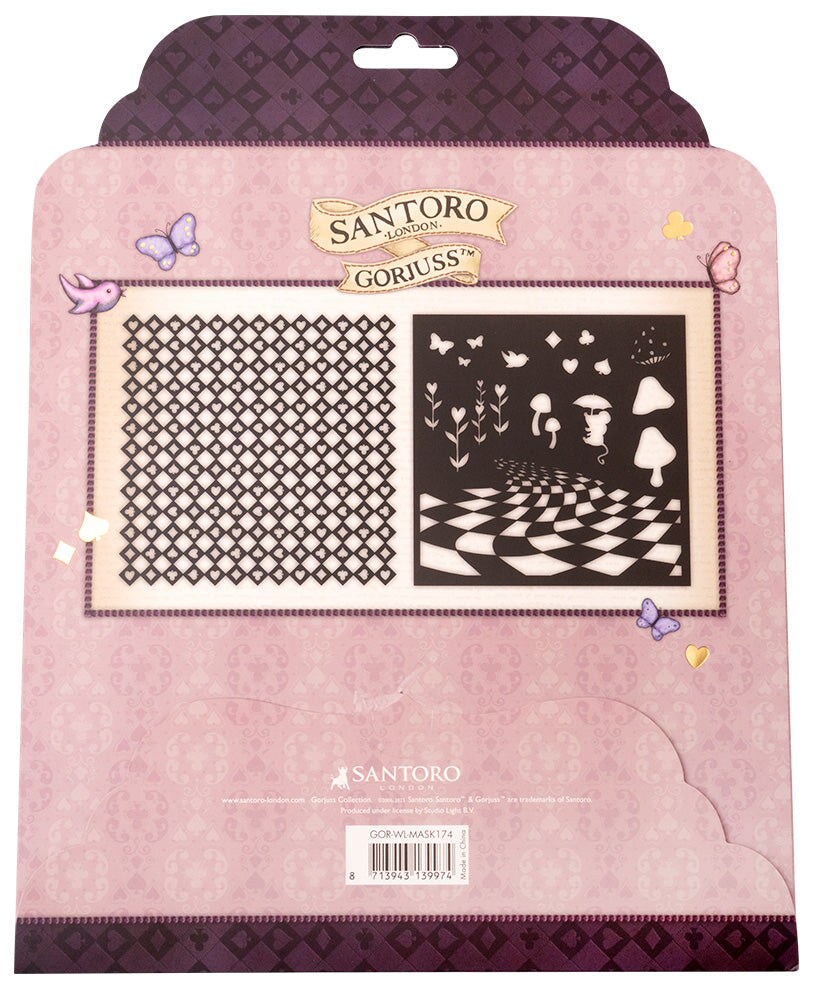 Studio Light GOR Mask 2 Designs Wonderland 203x203x2mm 2 PC nr.174