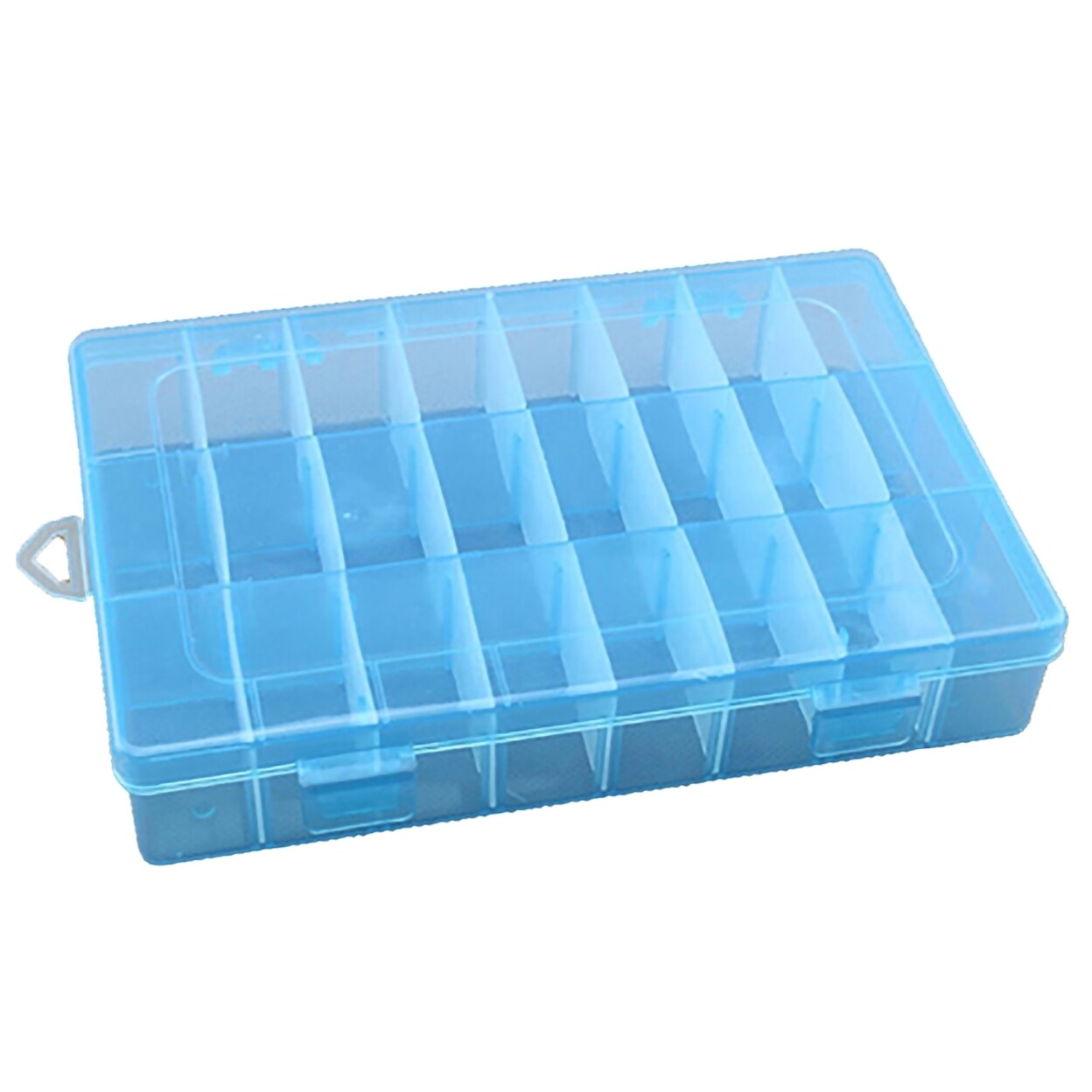 Generic Storage Box Large Capacity Transparent PP Home 24 Grids Dividers Box for Crafts
