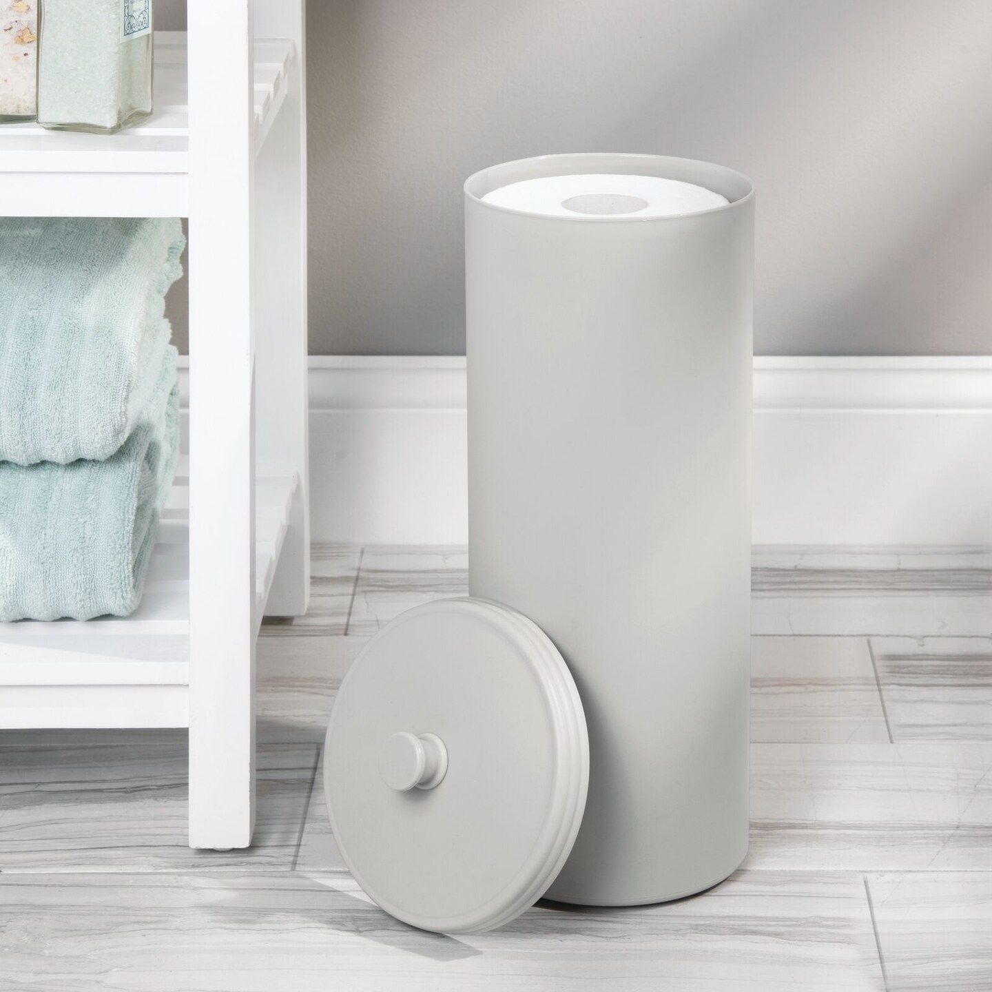 mDesign Toilet Paper Holder Canisters