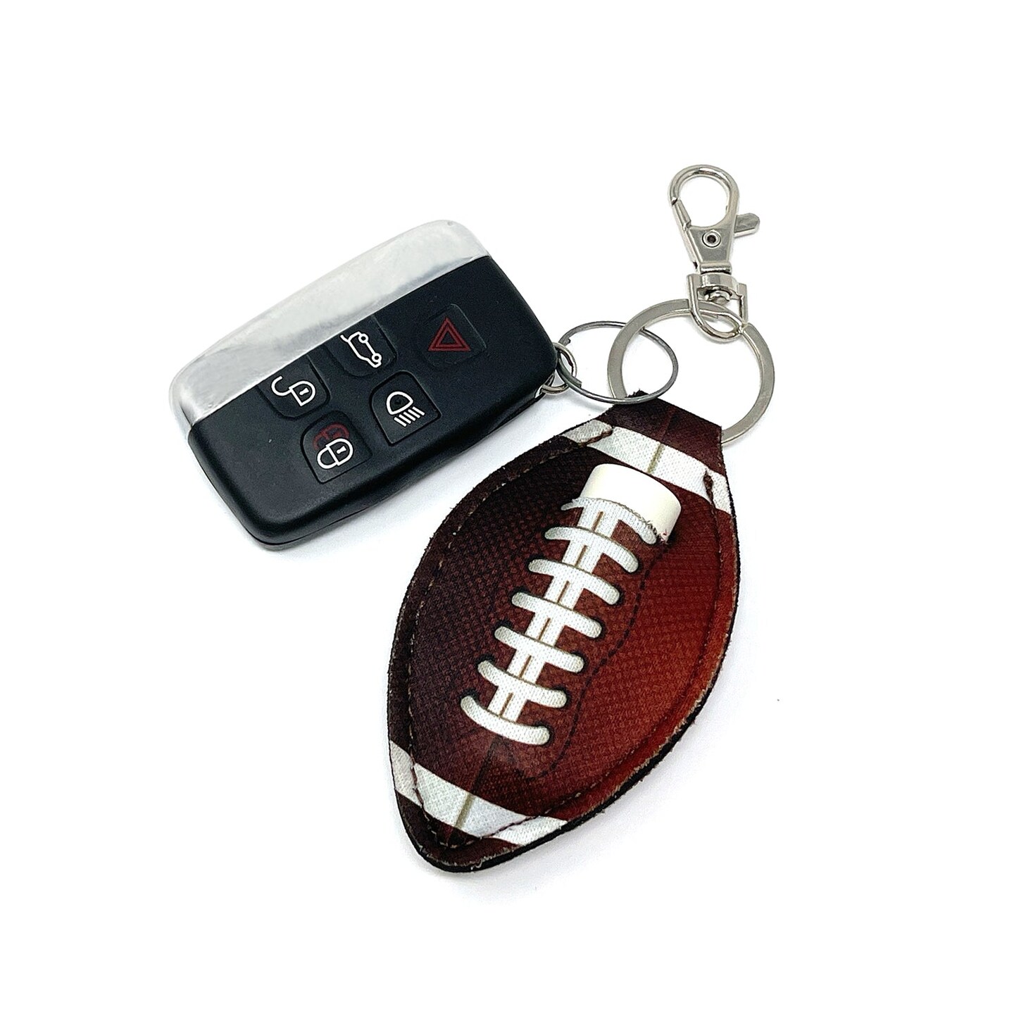 Wrapables 10 Pack Chapstick Holder Keychain with 10 Pieces Metal Clasps