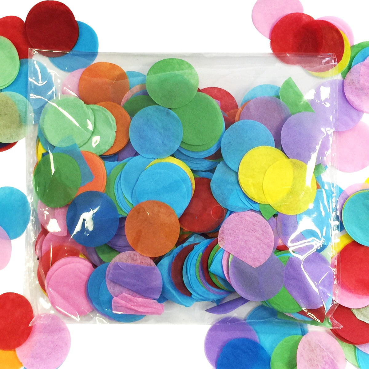 Wrapables Round Tissue Paper Confetti, 1&#x22;