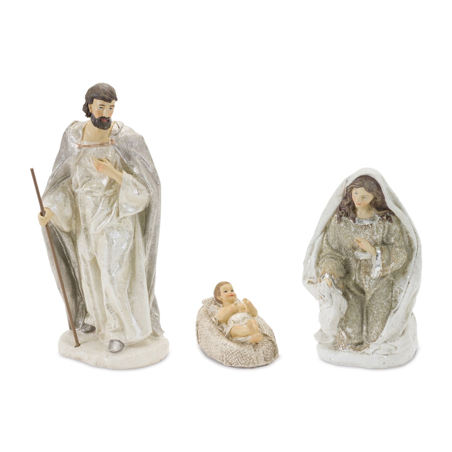 Melrose 3-Piece Set Holy Family Nativity Christmas Figurines 11.75&#x22;