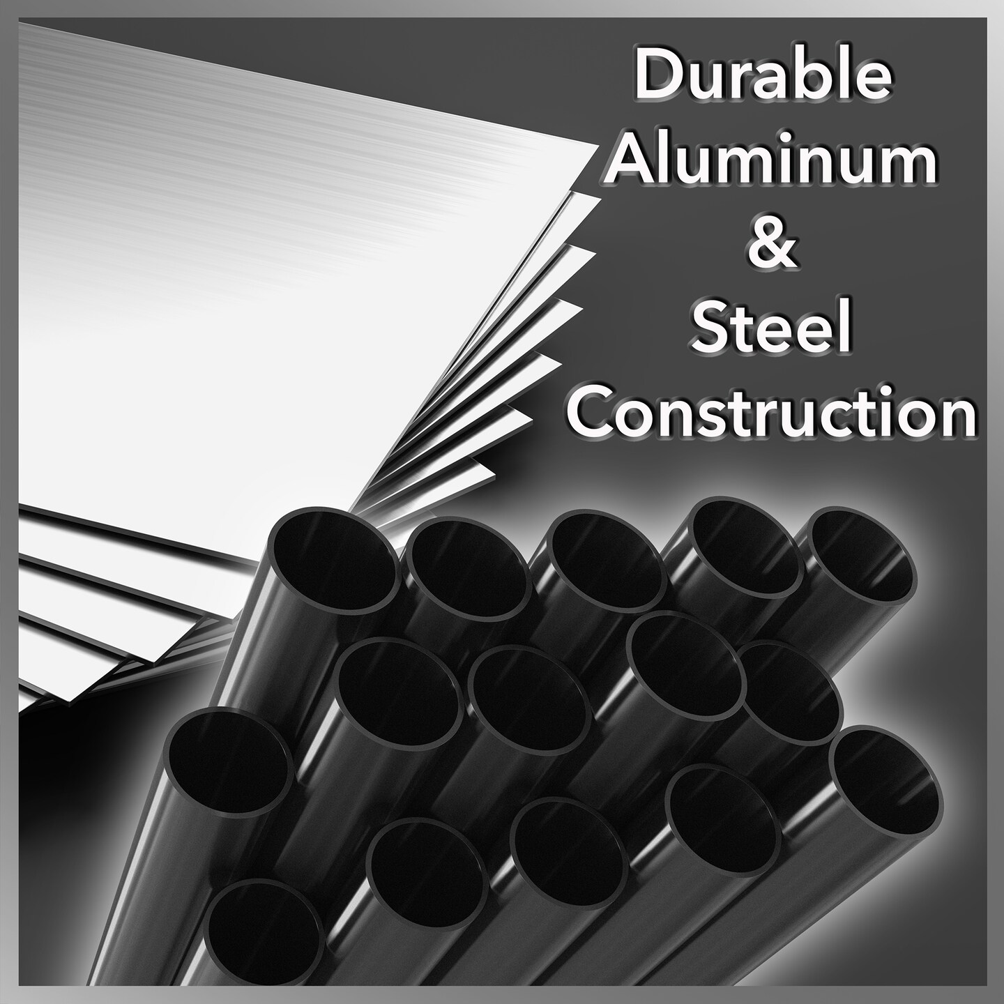 Saloniture Aluminum Salon Instrument Tray, Heavy-Duty Metal Rolling Base