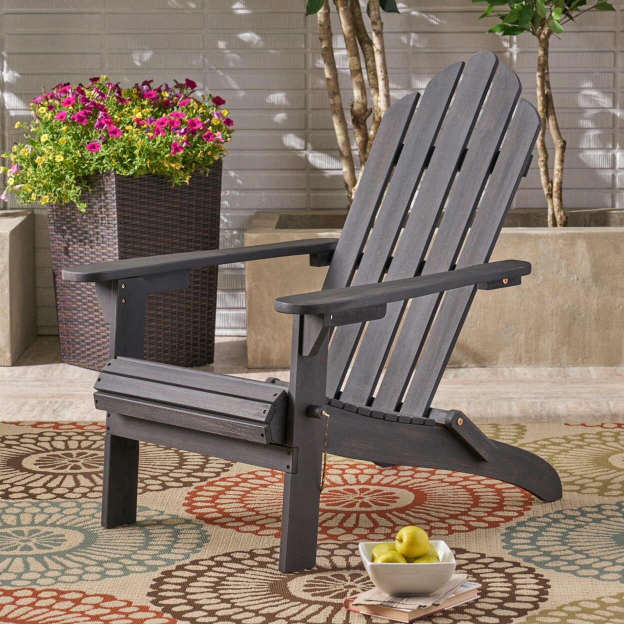 Acacia wood adirondack discount chair