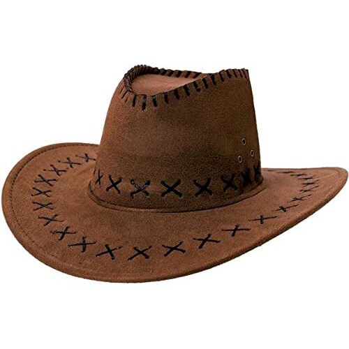 Faux Suede Cowboy Hat