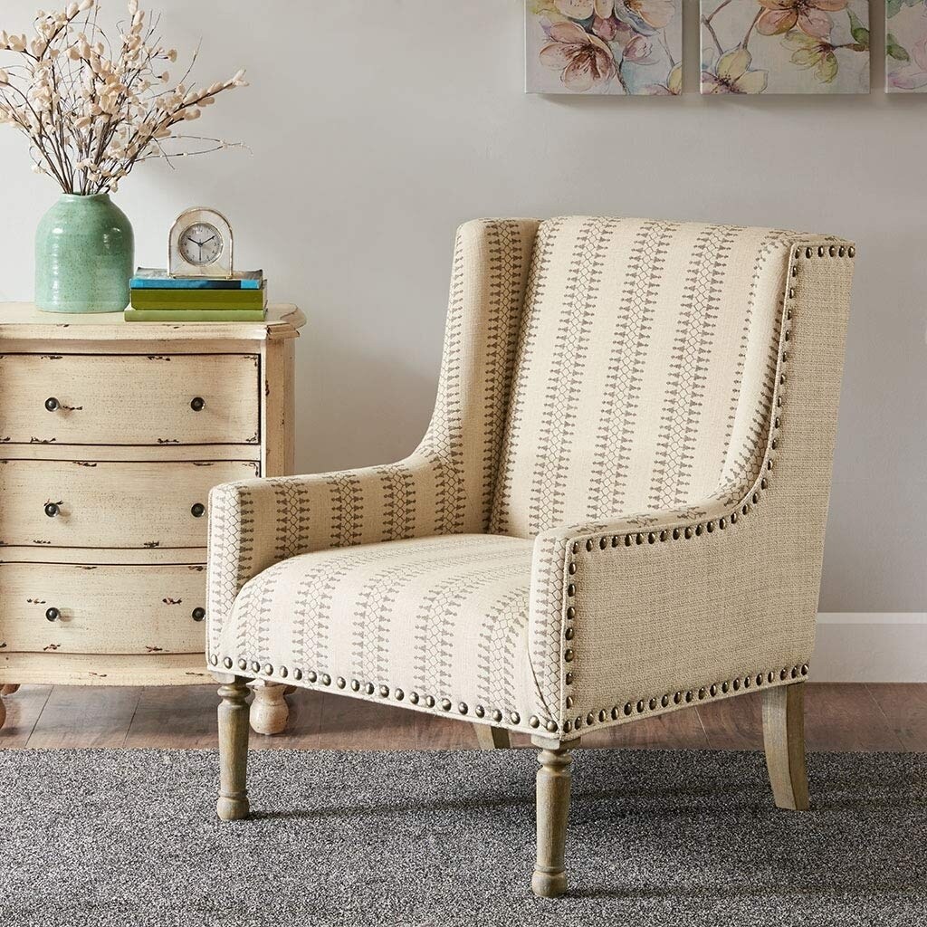 Madison Park Simmons Accent Chair Tan/Natural See Below