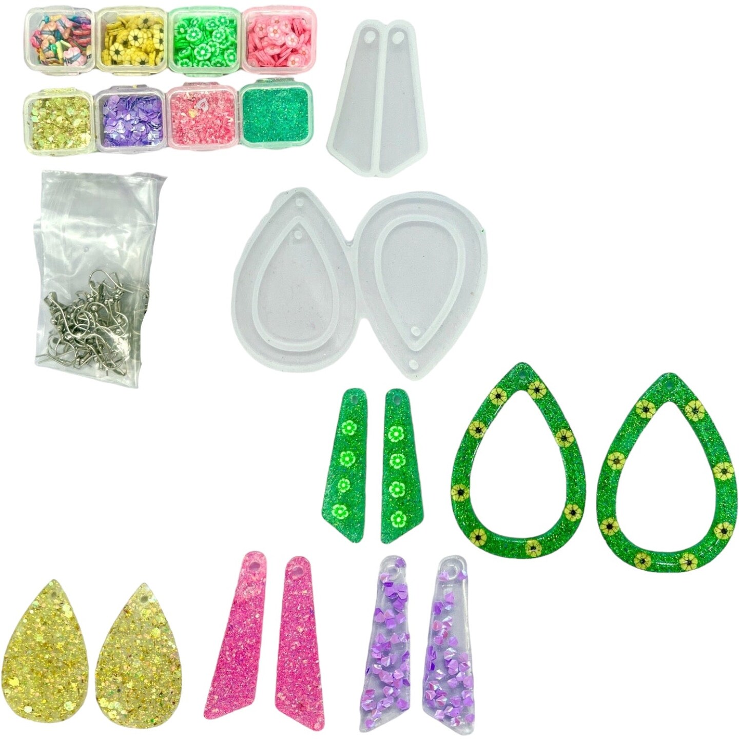 Hypoallergenic Earring Making Kit, 2000Pcs Earring Making Supplies Kit with  Hypoallergenic Earring Hooks, Earring Findings, Earring Backs, Earring Pins  Jump Rings for Jewelry Making Supplies - Walmart.com