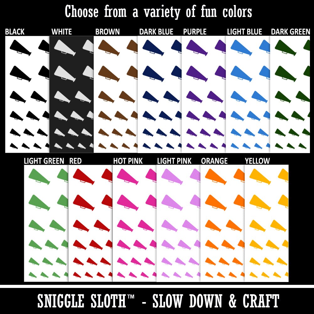 Megaphone Bullhorn Coach Cheerleading Temporary Tattoo Water Resistant Fake Body Art Set Collection