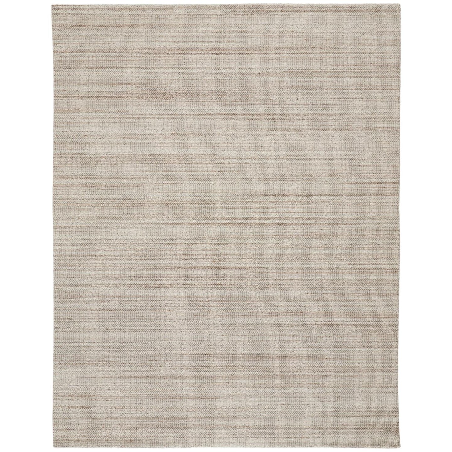 Feizy Home Collection 4' x 6' Tan Brown and Beige Handmade Rectangular Wool Area Throw Rug