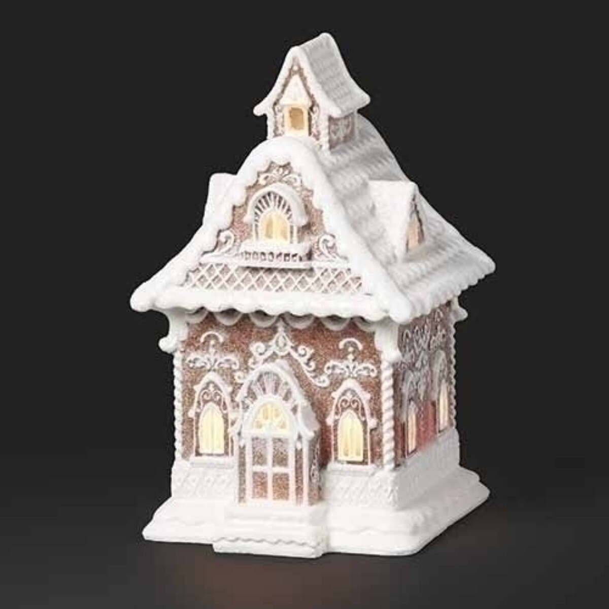 Roman 10.5&#x22; LED Lighted Gingerbread House Christmas Tabletop Decoration
