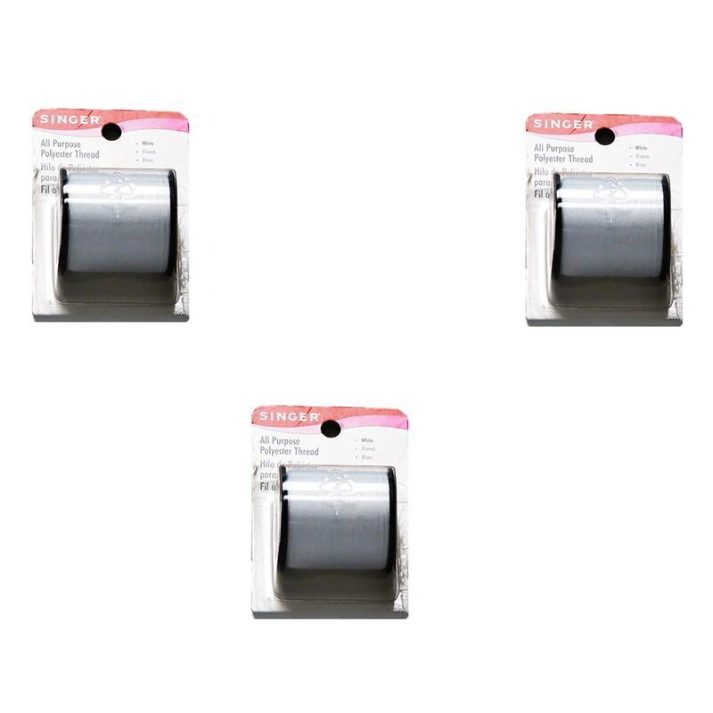 Singer - All Purpose Polyester Thread (White) (Pack of 3)
