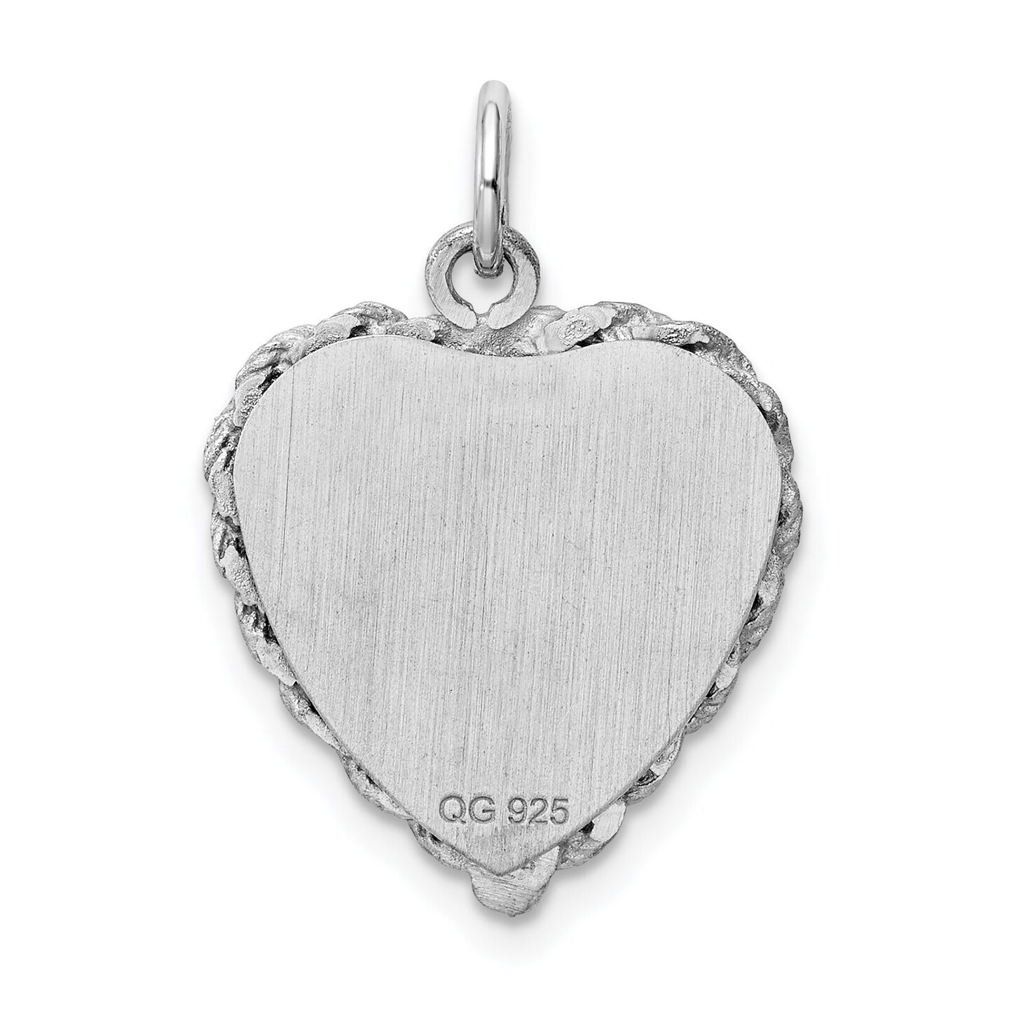 Sterling Silver Baptism Charm Jewerly 25mm x 17mm