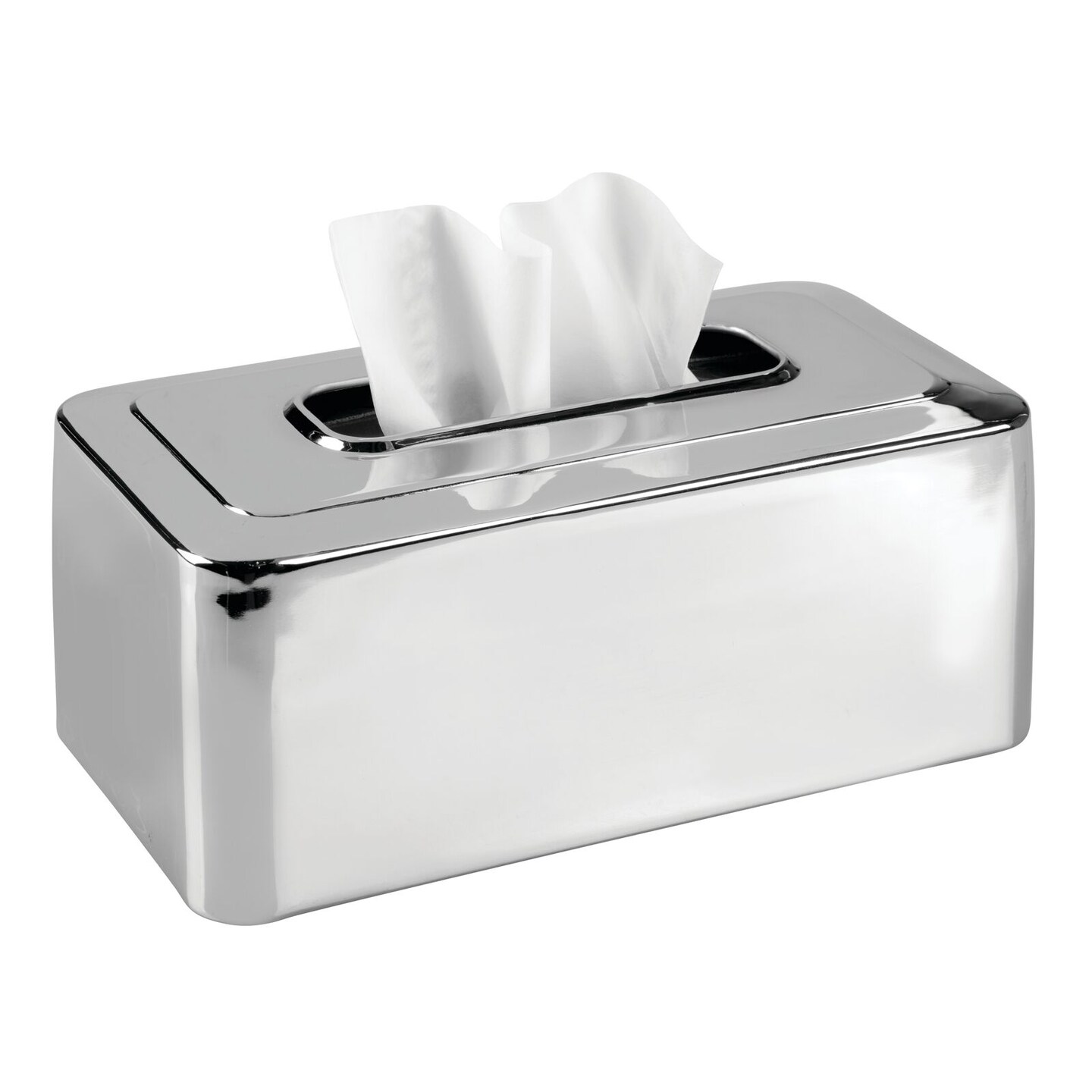 mDesign Modern Metal Tissue Box Cover, Rectangular Holder for mDesign Modern Metal Tissue Box Cover, Rectangular Holder for