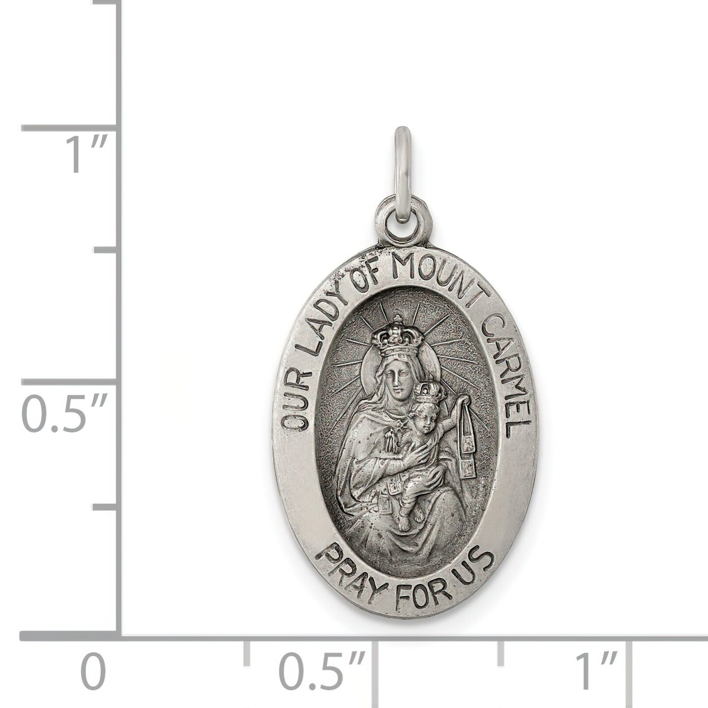 Sterling Silver Our Lady of Mt.carmel Medal