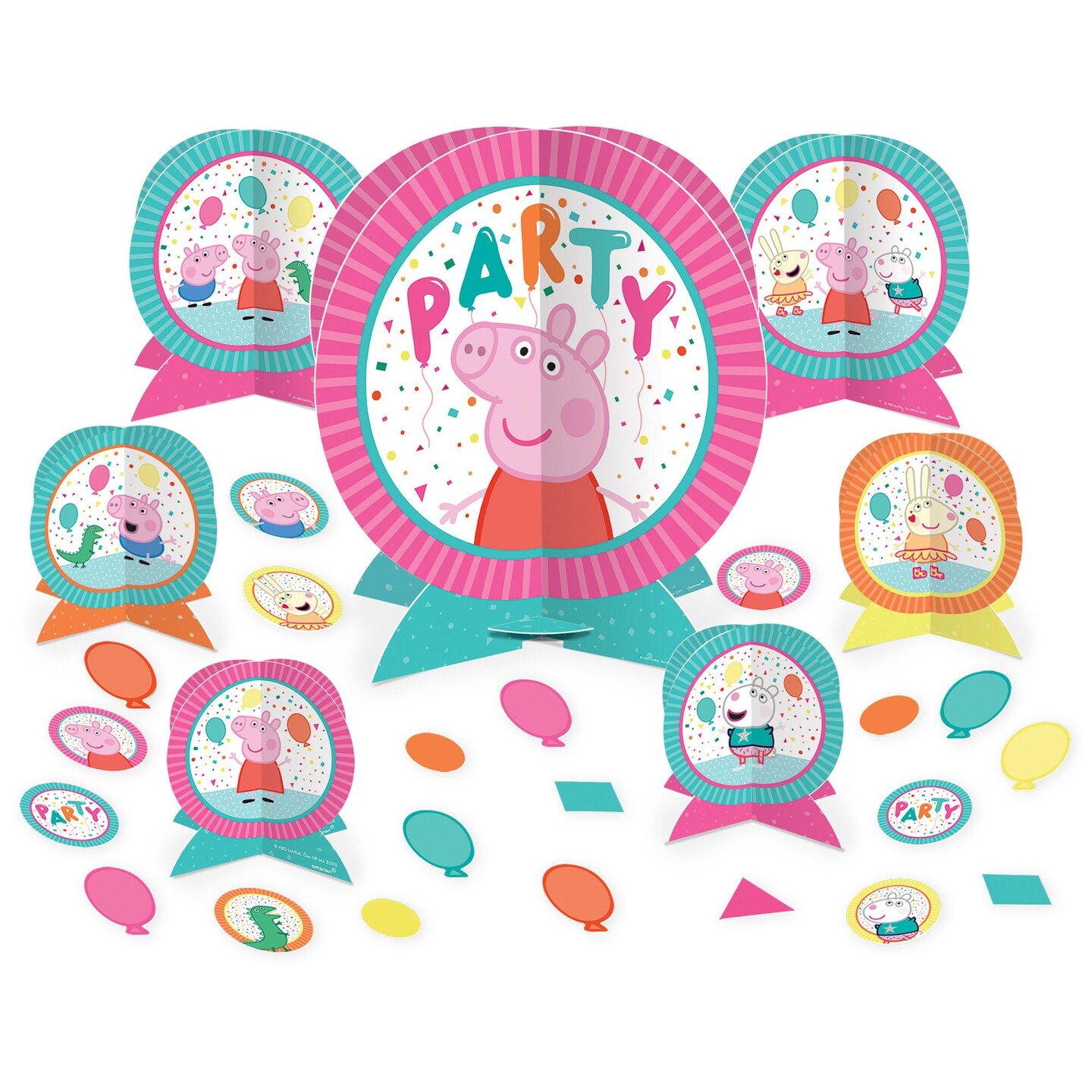 Peppa Pig Confetti Birthday Party Table Decorating Kit
